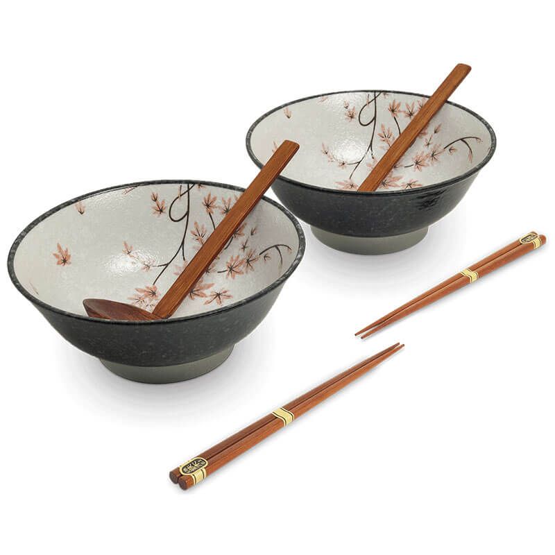 Japonské Ramen misky sada 2 ks Maple Leaf Ø22 cm | H9 cm 6051044